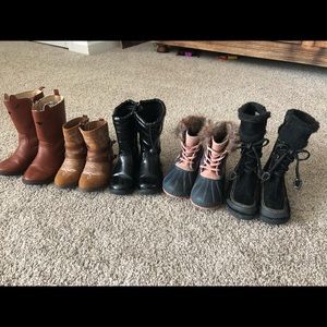 Toddler girl size 9 boot lot